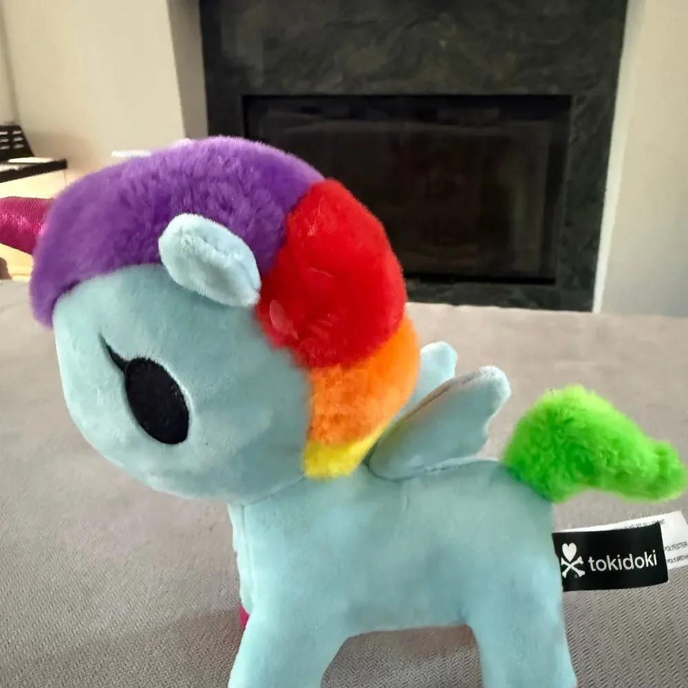 Tokidoki Unicorno Rainbow Unicorn Plush Blue Multicolor 7.5